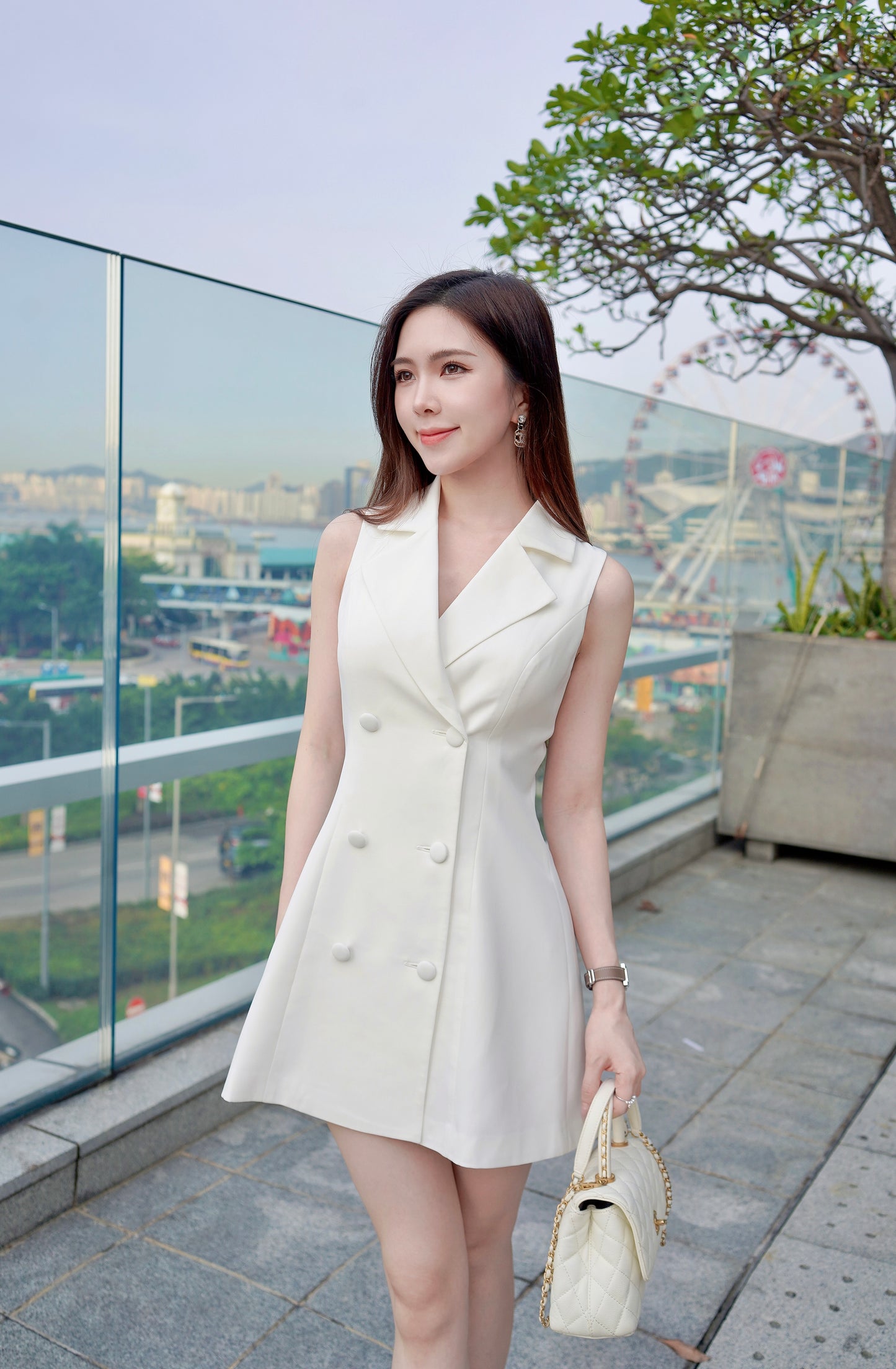 White Suit Dress