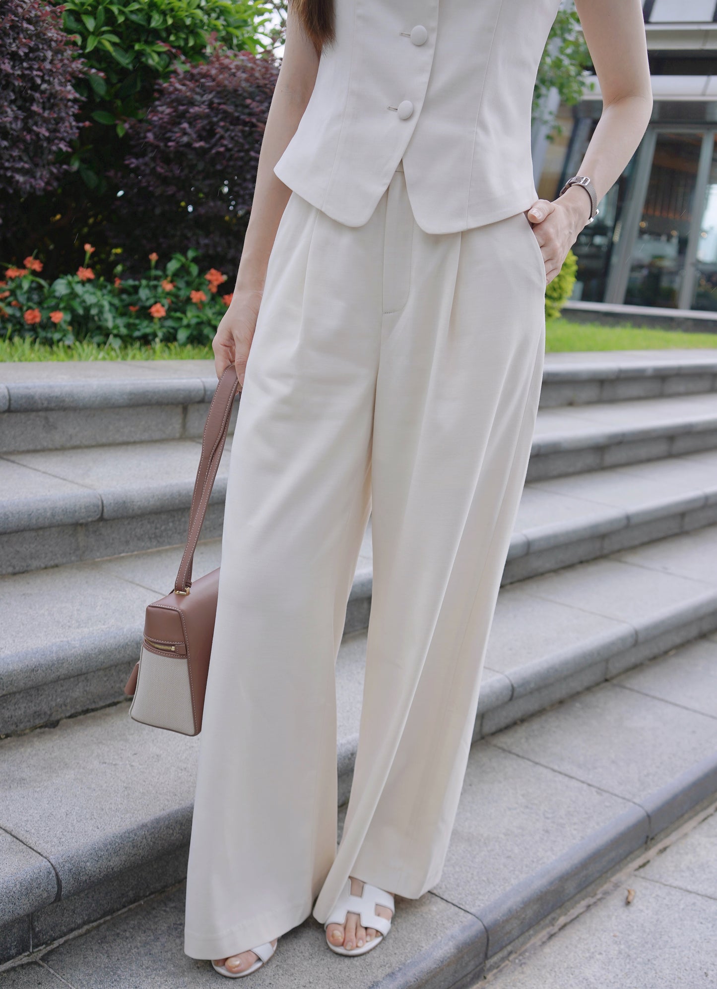 Beige Trouser Pant