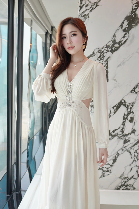 White Diamond Long Dress