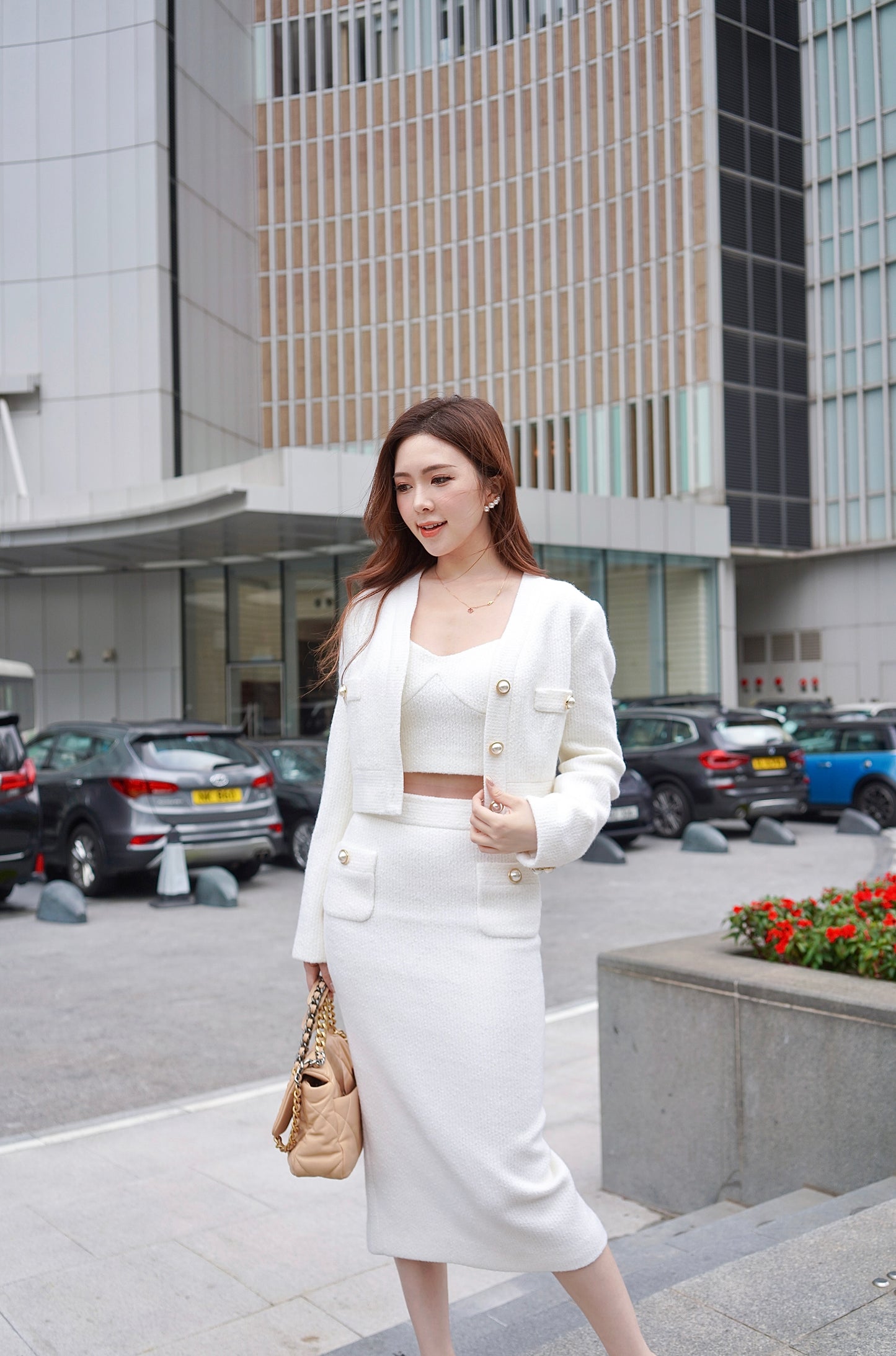 White Package Hip Skirt